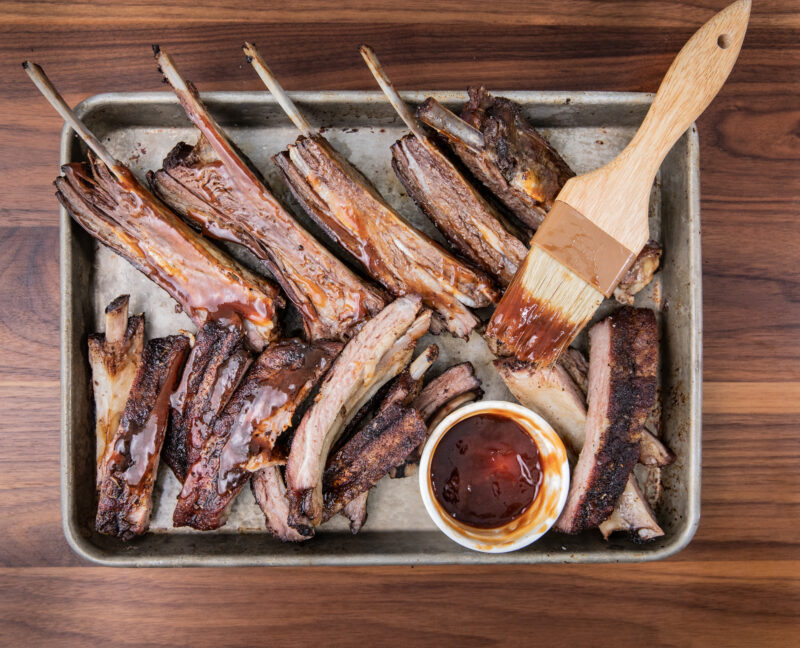 Barbecued Venison and Wild Boar Ribs 